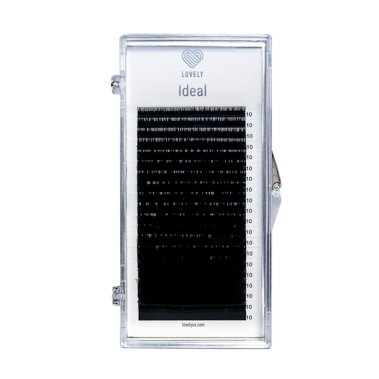 Ideal Eyelash Extensions | 20 Lines | Black | C D Curl | 0.07 & 0.10 & 0.15 | 7–20mm | Lovely