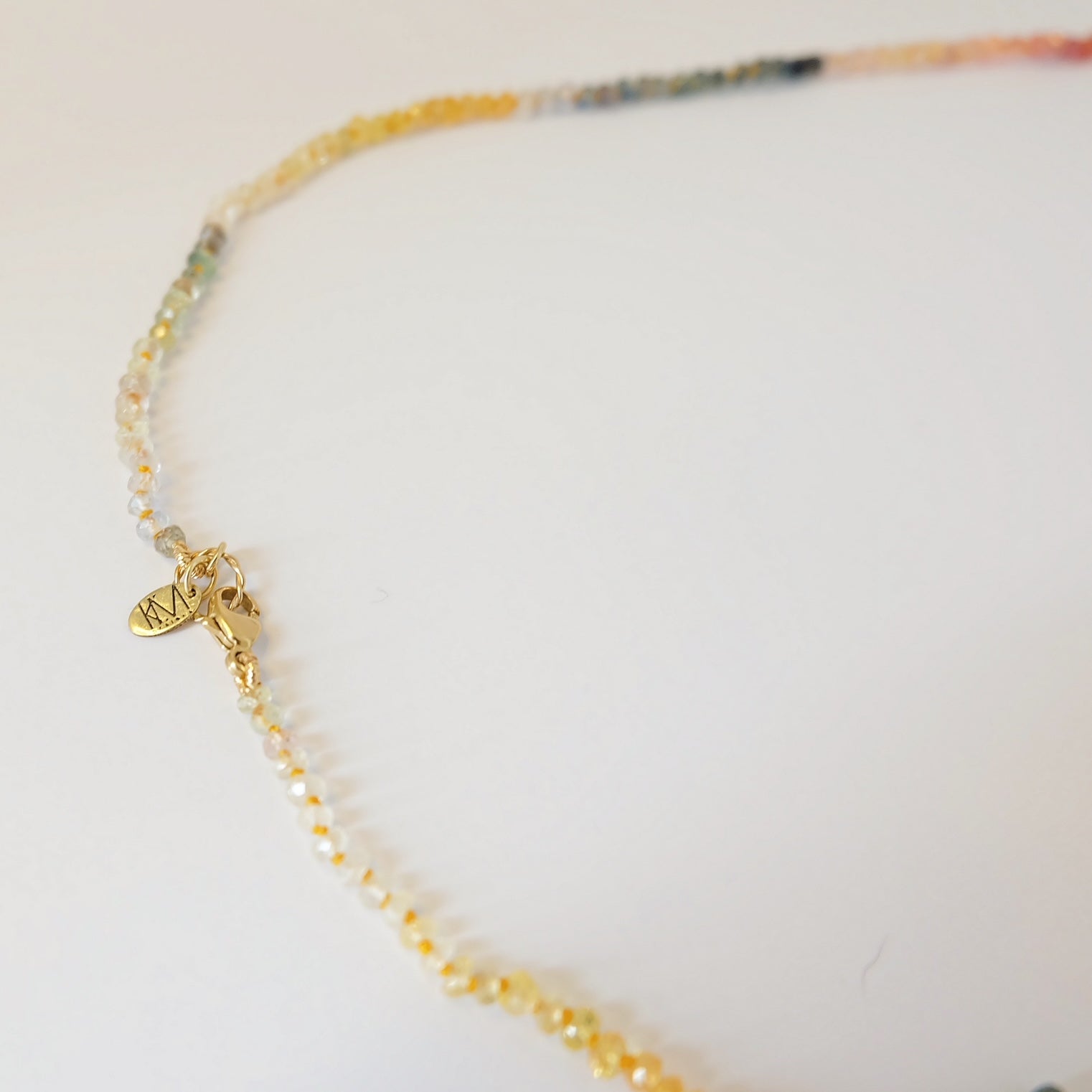 Sapphire Candy Necklace 14K Gold